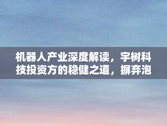 机器人产业深度解读，宇树科技投资方的稳健之道	，摒弃泡沫与融资依赖