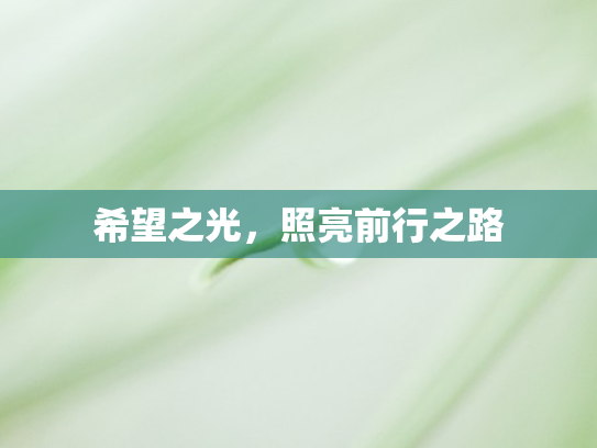 希望之光，照亮前行之路