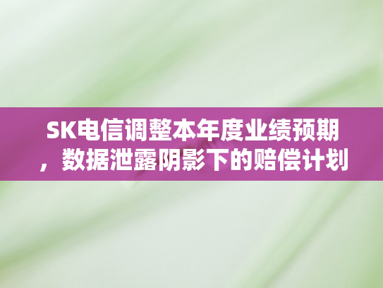 SK电信调整本年度业绩预期，数据泄露阴影下的赔偿计划加码