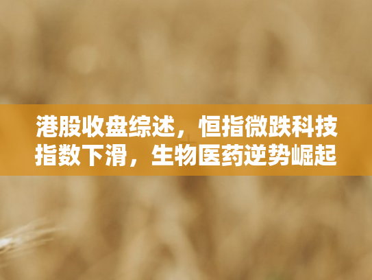港股收盘综述，恒指微跌科技指数下滑，生物医药逆势崛起小鹏承压
