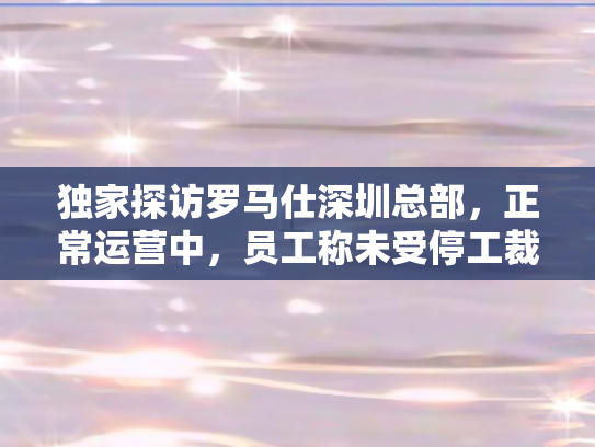 独家探访罗马仕深圳总部，正常运营中	，员工称未受停工裁员影响，但仍感疲惫