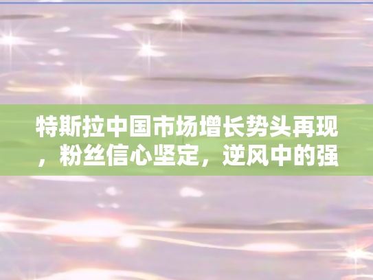 特斯拉中国市场增长势头再现，粉丝信心坚定	，逆风中的强劲表现