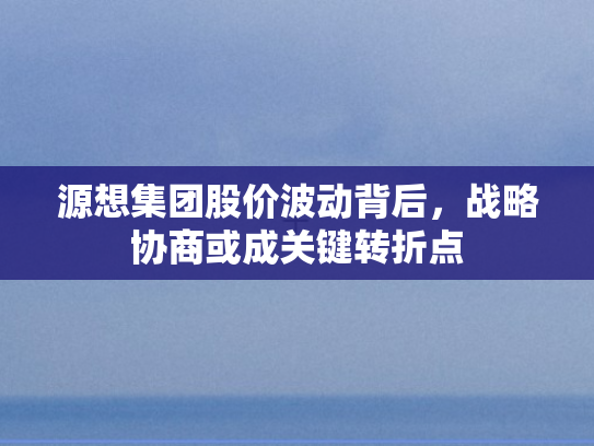 源想集团股价波动背后，战略协商或成关键转折点