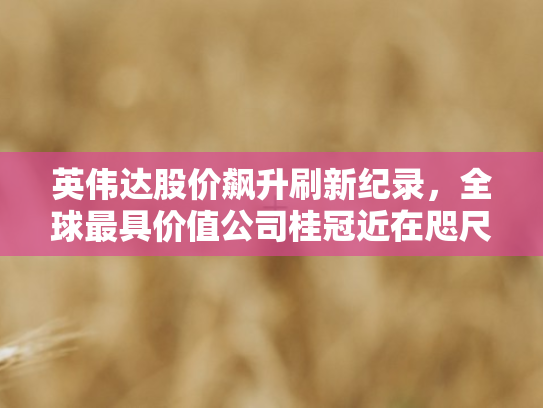 英伟达股价飙升刷新纪录	，全球最具价值公司桂冠近在咫尺