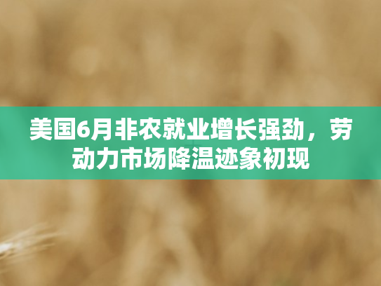 美国6月非农就业增长强劲	，劳动力市场降温迹象初现