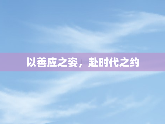 以善应之姿，赴时代之约