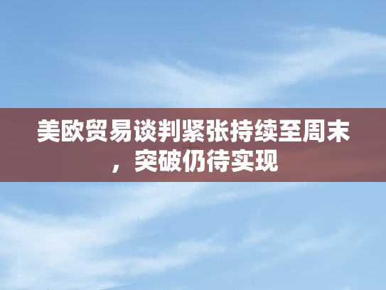 美欧贸易谈判紧张持续至周末，突破仍待实现